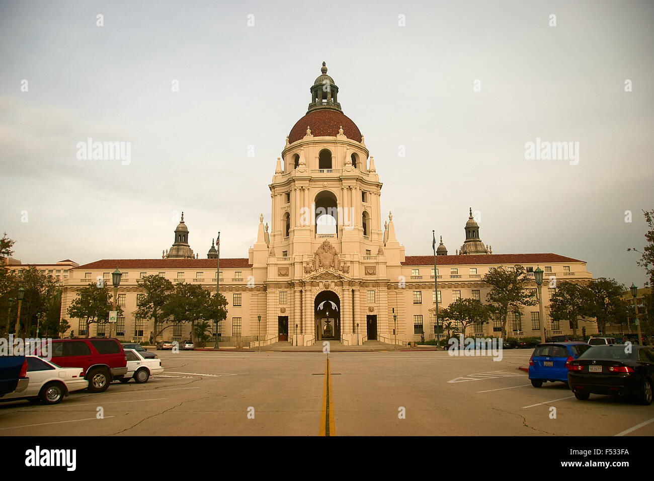 Pasadena - California, Beautiful picture of the city hall in Pasadena, California. Stock Photo