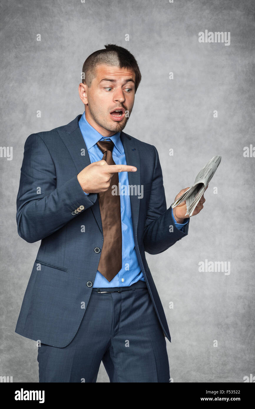 what nonsense they write in the newspaper Stock Photo