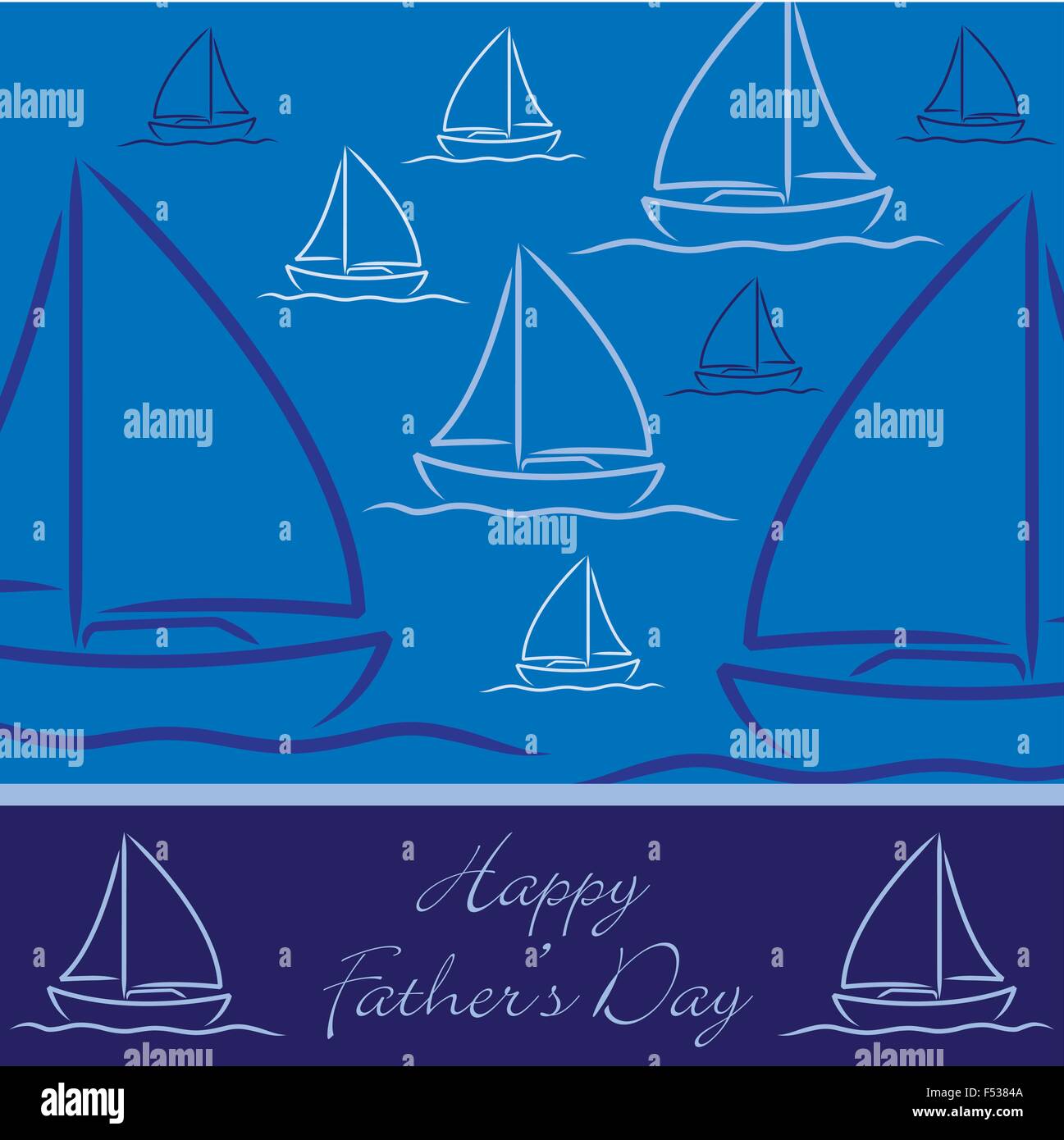 Father's Day boat card in vector format Stock Vector Image &amp; Art - Alamy