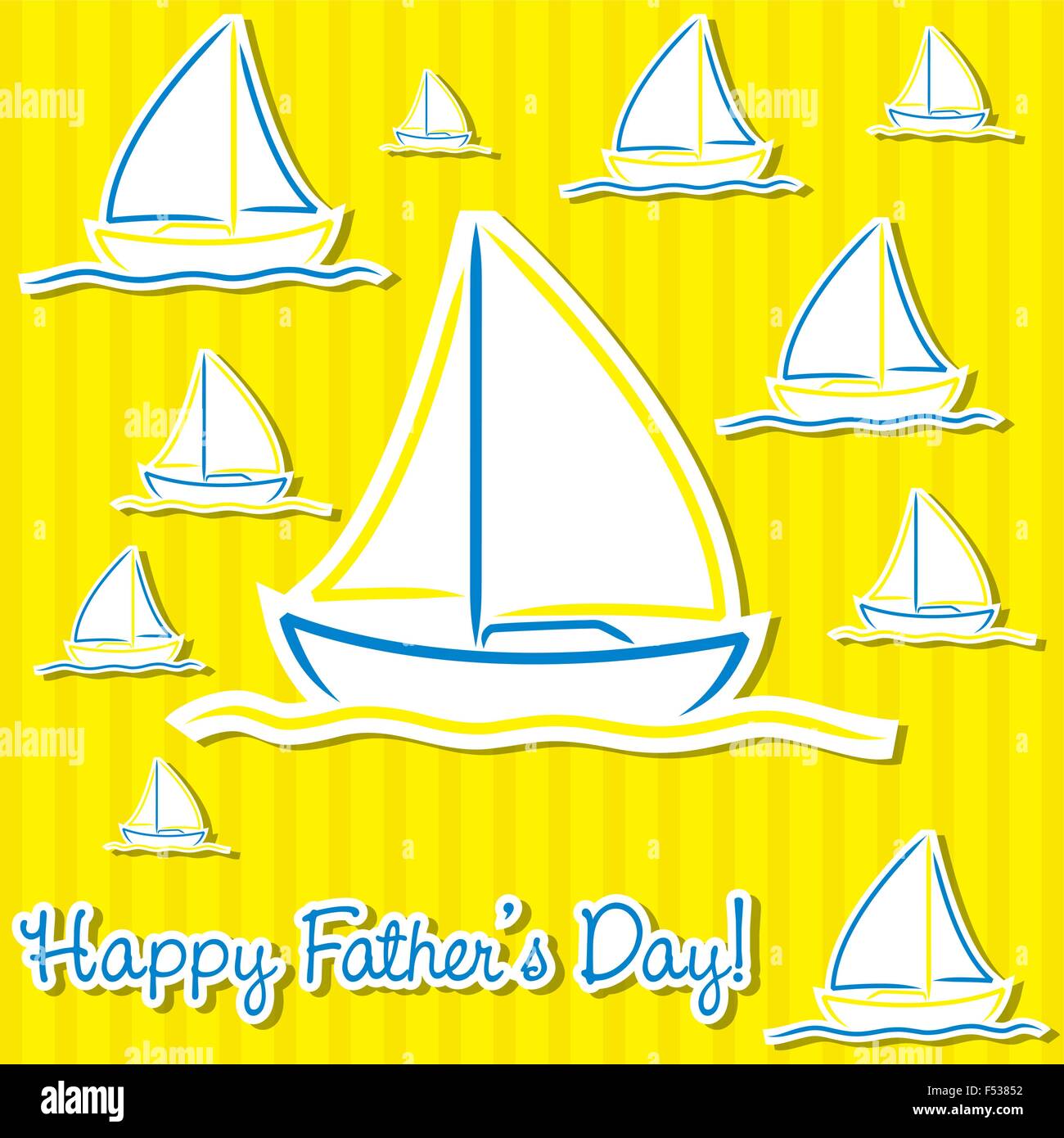 Father's Day boat card in vector format Stock Vector Image &amp; Art - Alamy