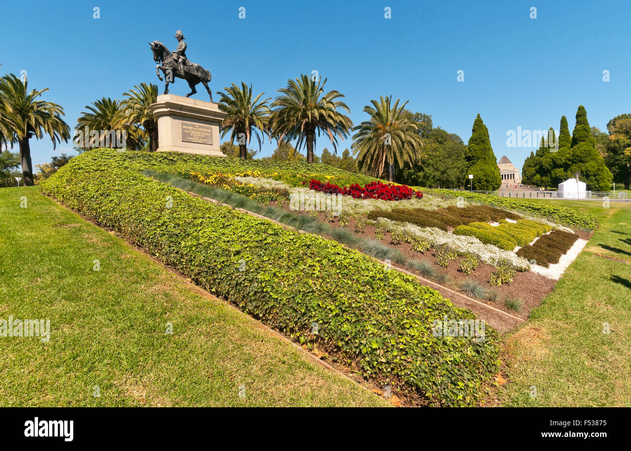Statue of the Marquess of Linlithgow Melbourne Victoria Australia Stock Photo