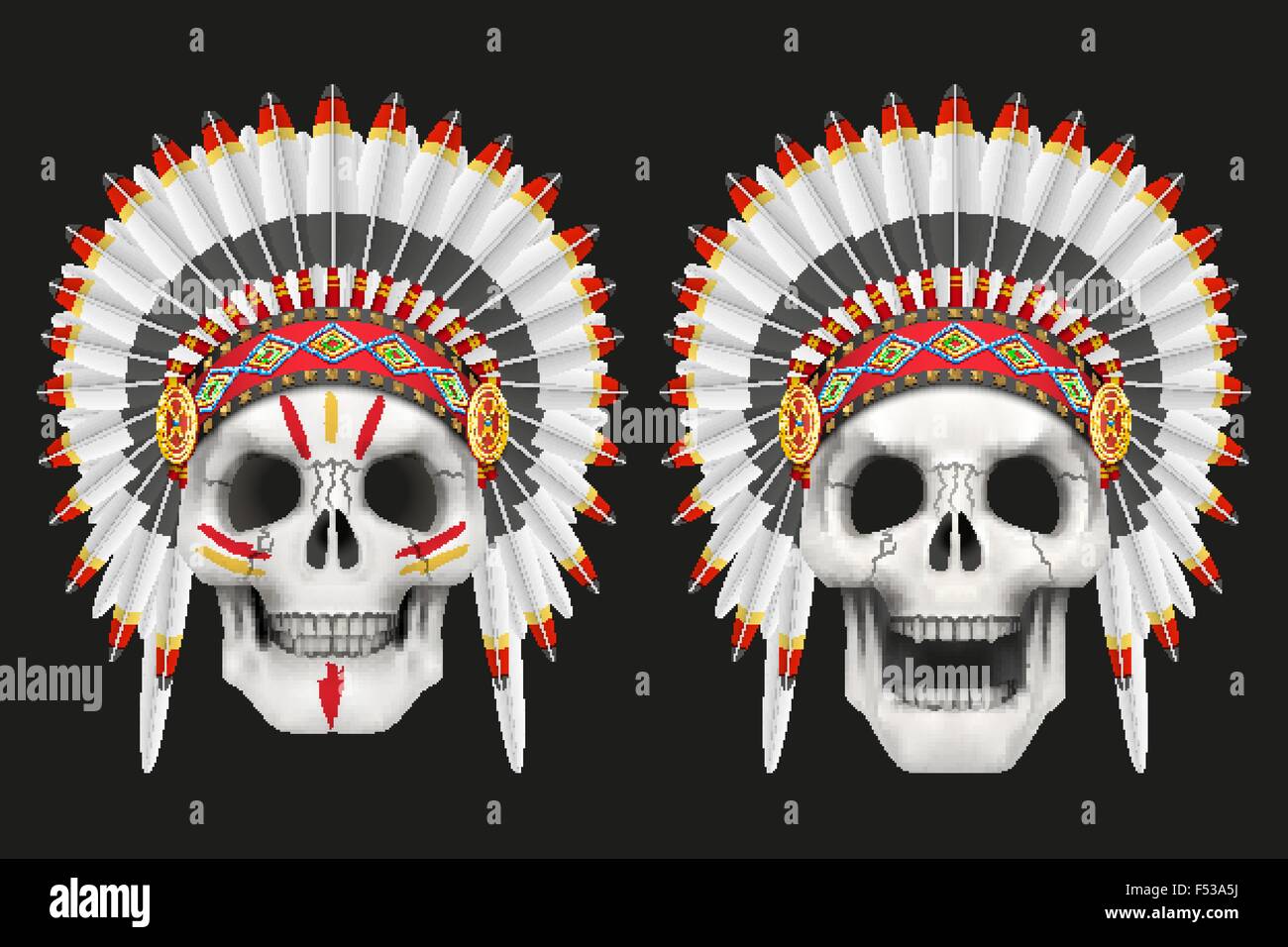 indian chief hat Stock Vector Image 