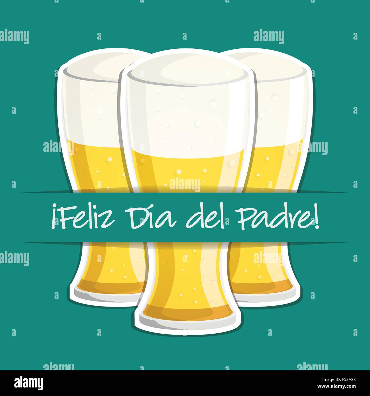 Download Happy Father's Day beer card in vector format Stock Vector ...