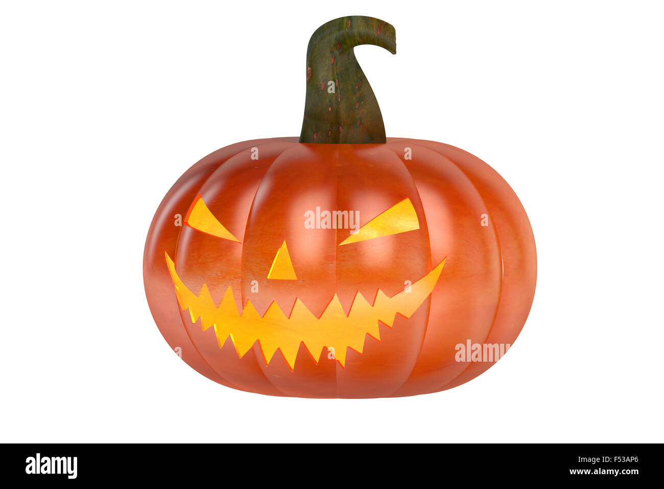 Halloween Pumpkin isolated on white background Stock Photo - Alamy