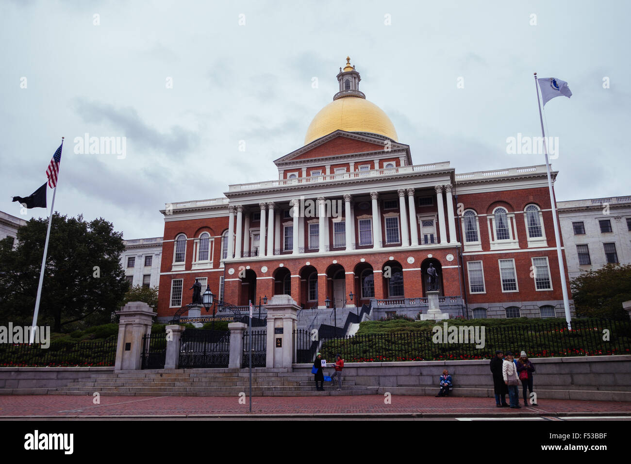 Massachusetts government building boston Stock Photo