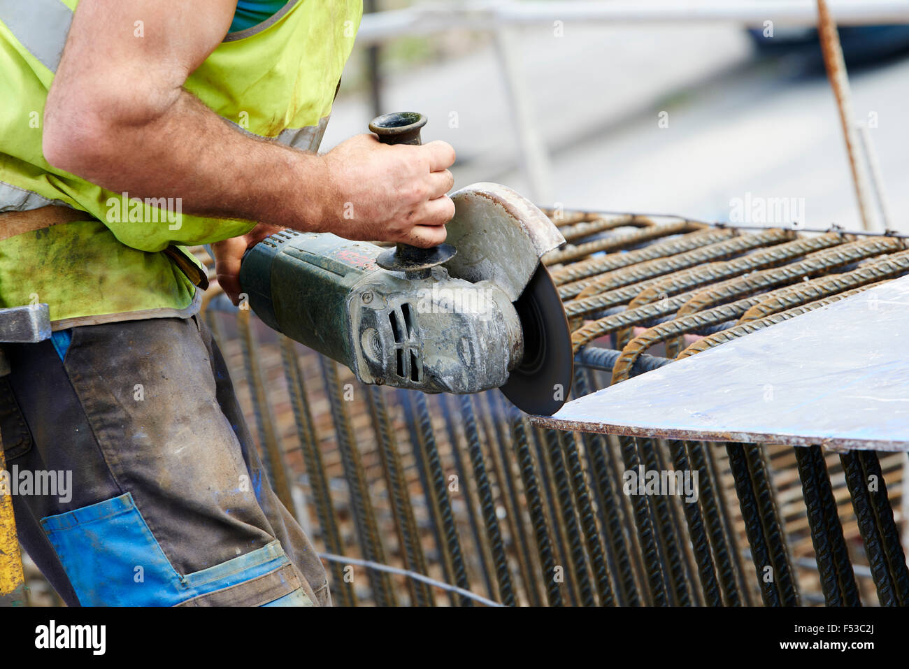 Grinding Machine With Cutting Wheel Stock Photo Alamy