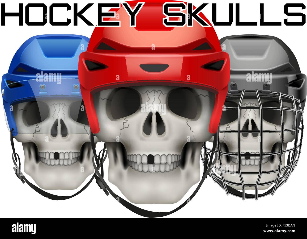 Skulls with ice hockey helmet Stock Vector Image & Art Alamy