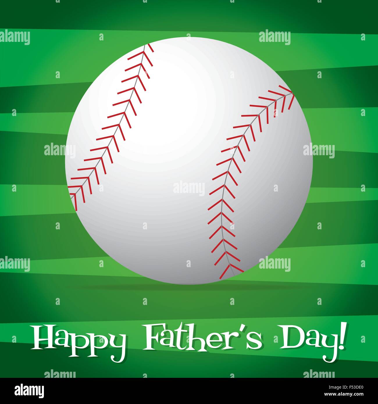 Baseball Father's Day card in vector format Stock Vector Image
