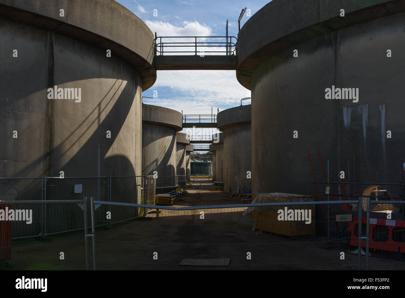 industrial  buildings in the Thamesmouth estuary Stock Photo