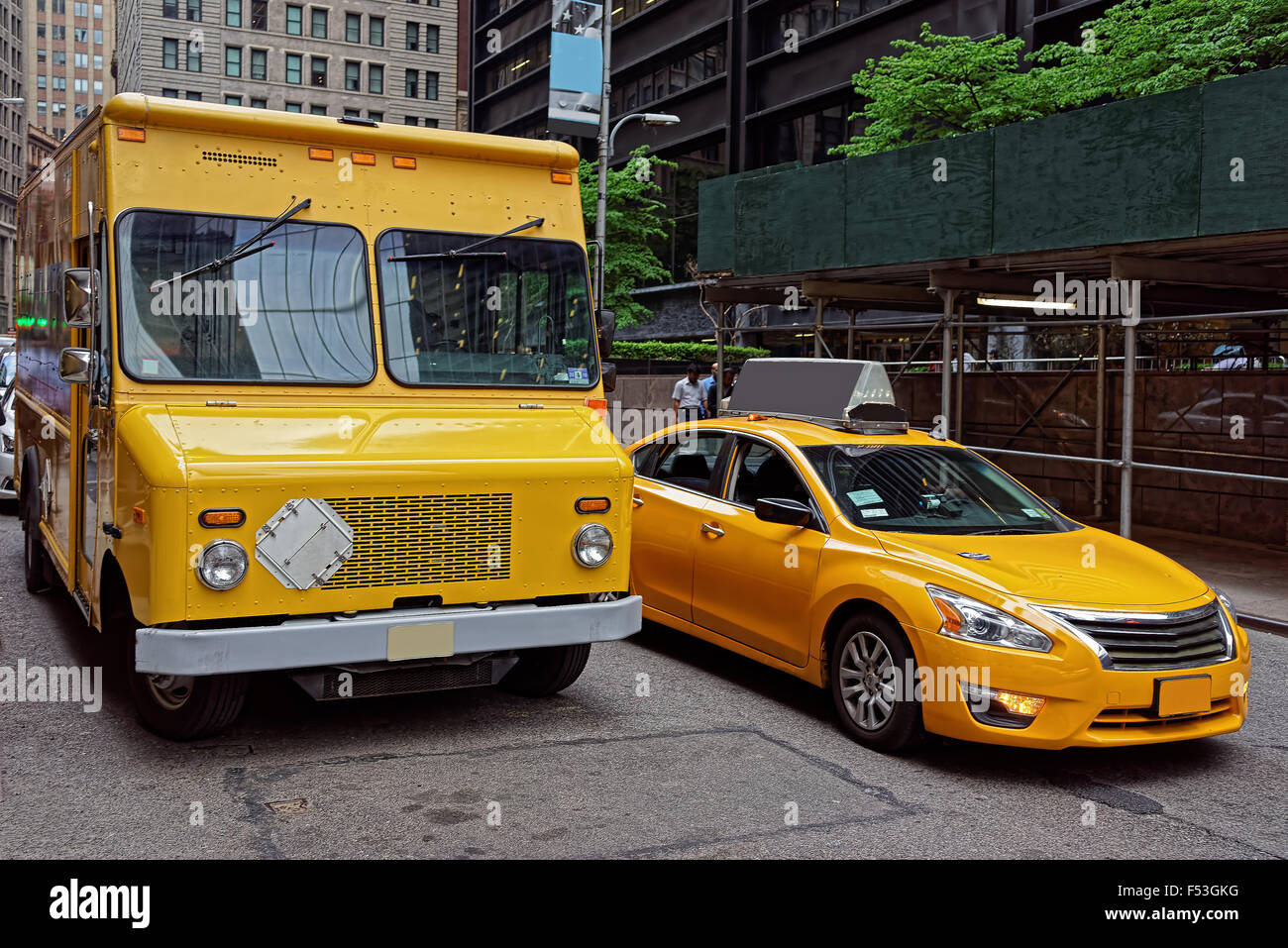 Traditional Yellow Taxi And A Van In Manhattan Street Yellow Cabs Stock Photo Alamy Traditional Yellow Taxi And A Van In Manhattan Street Yellow Cabs Stock Photo Alamy