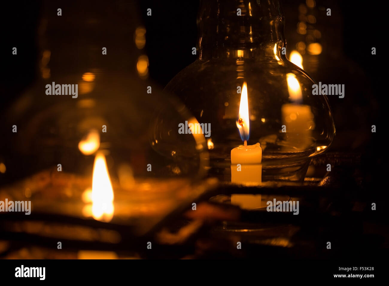 Burning candles in lanterns hires stock photography and images Alamy