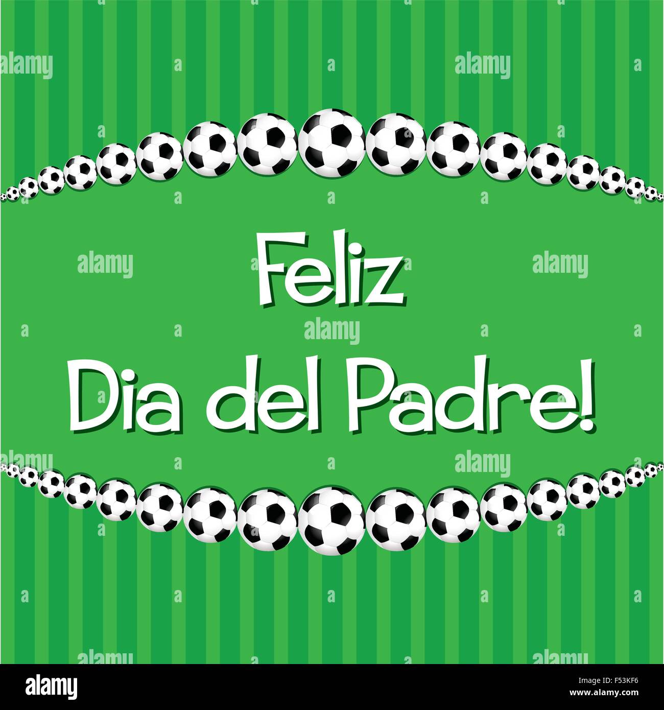 Soccer/ Football Father's Day card in vector format Stock Vector Image