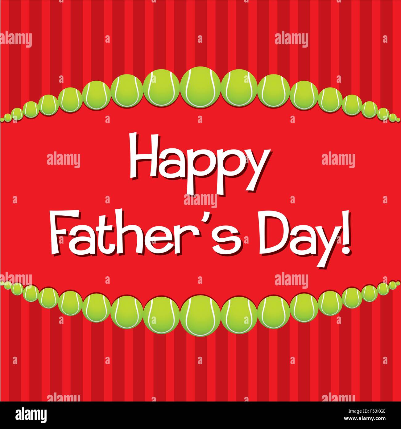 Tennis Father's Day card in vector format Stock Vector Image &amp; Art - Alamy