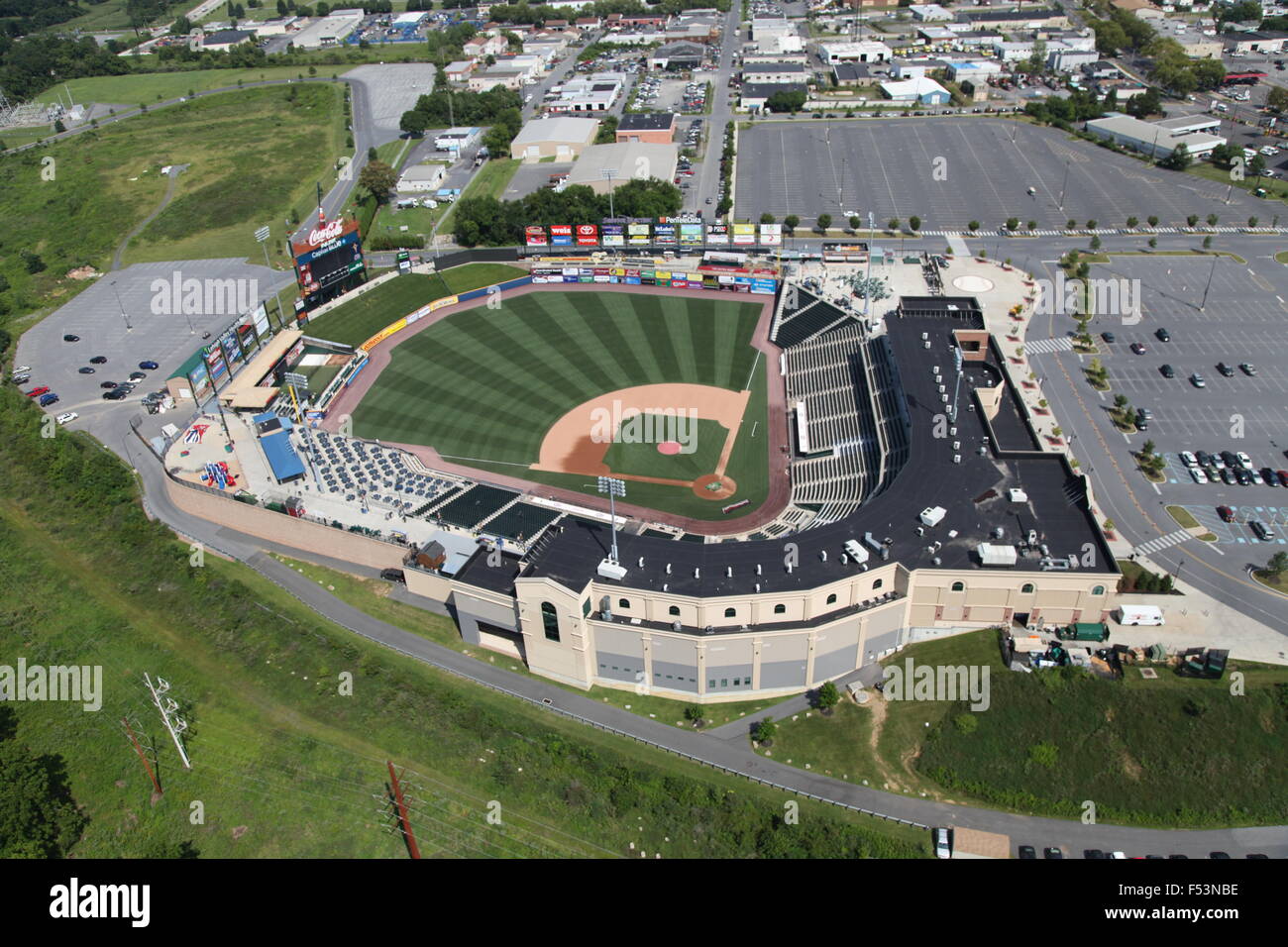 Aerial view of Coca-Cola Park in Allentown, Pennsylvania Stock Photo - Alamy