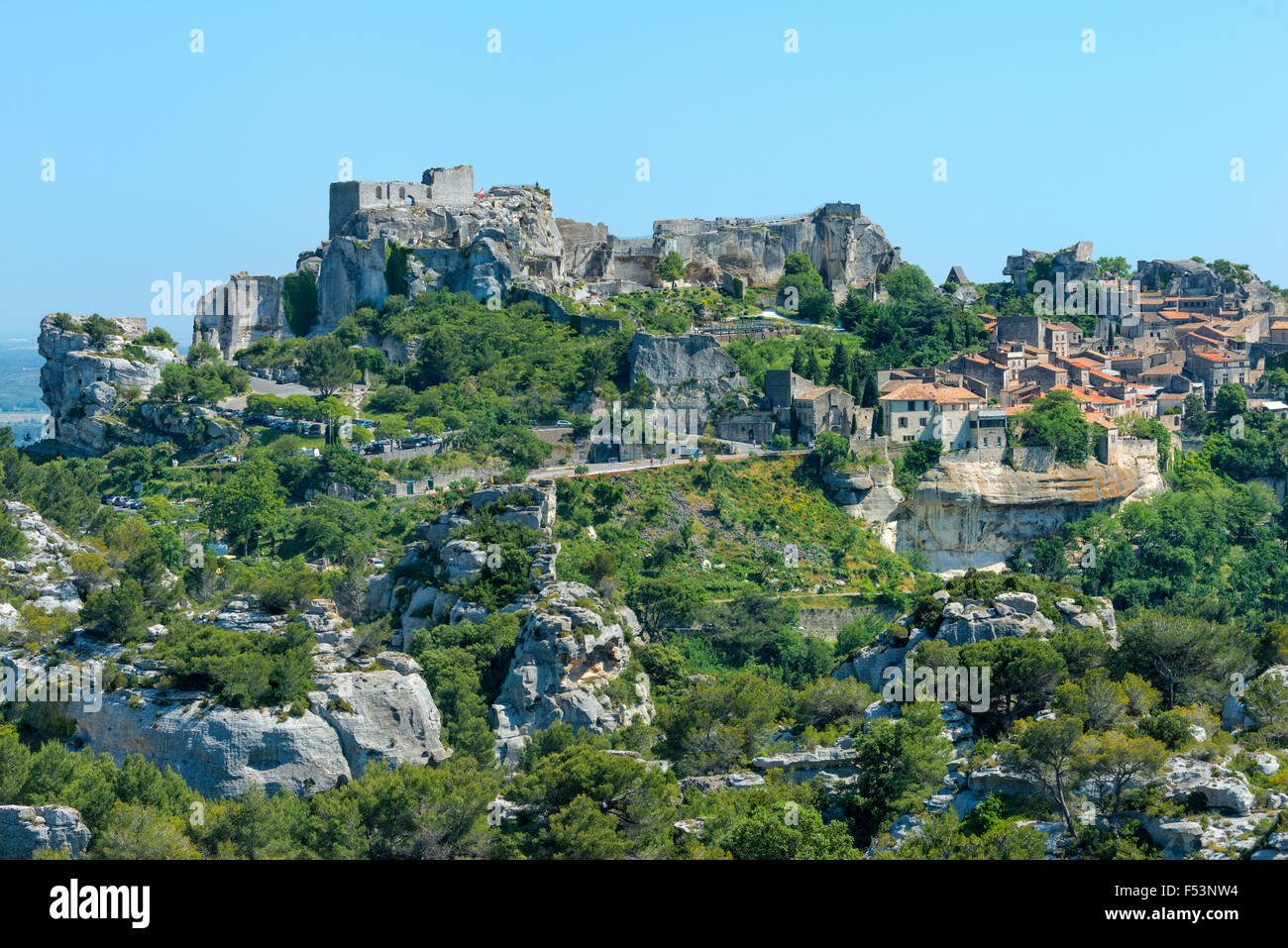 Les Baux de Provence, Medieval village, Bouches du Rhone, Provence