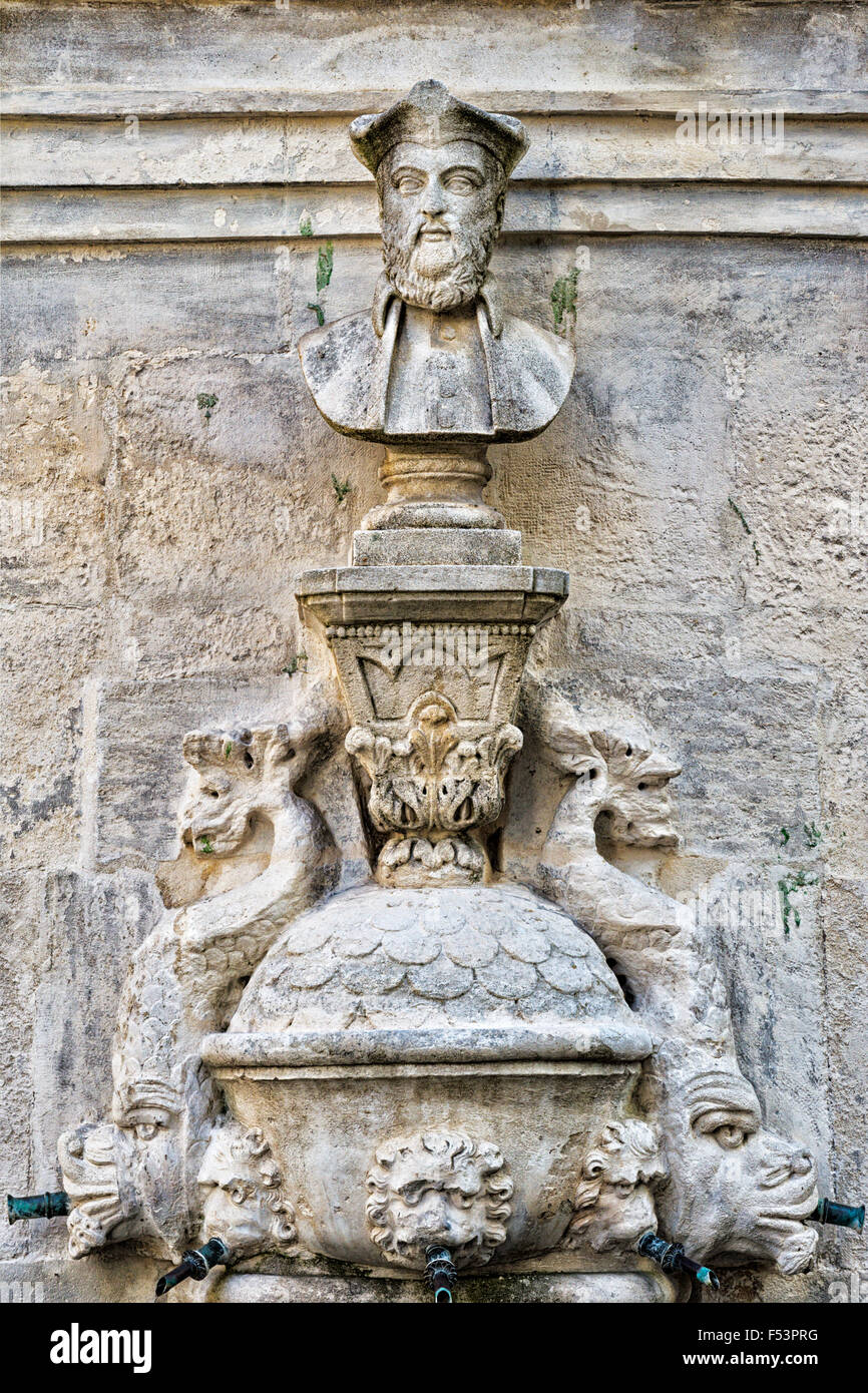Nostradamus Bust by Liotard de Lambesc (1859), Saint Remy de Provence
