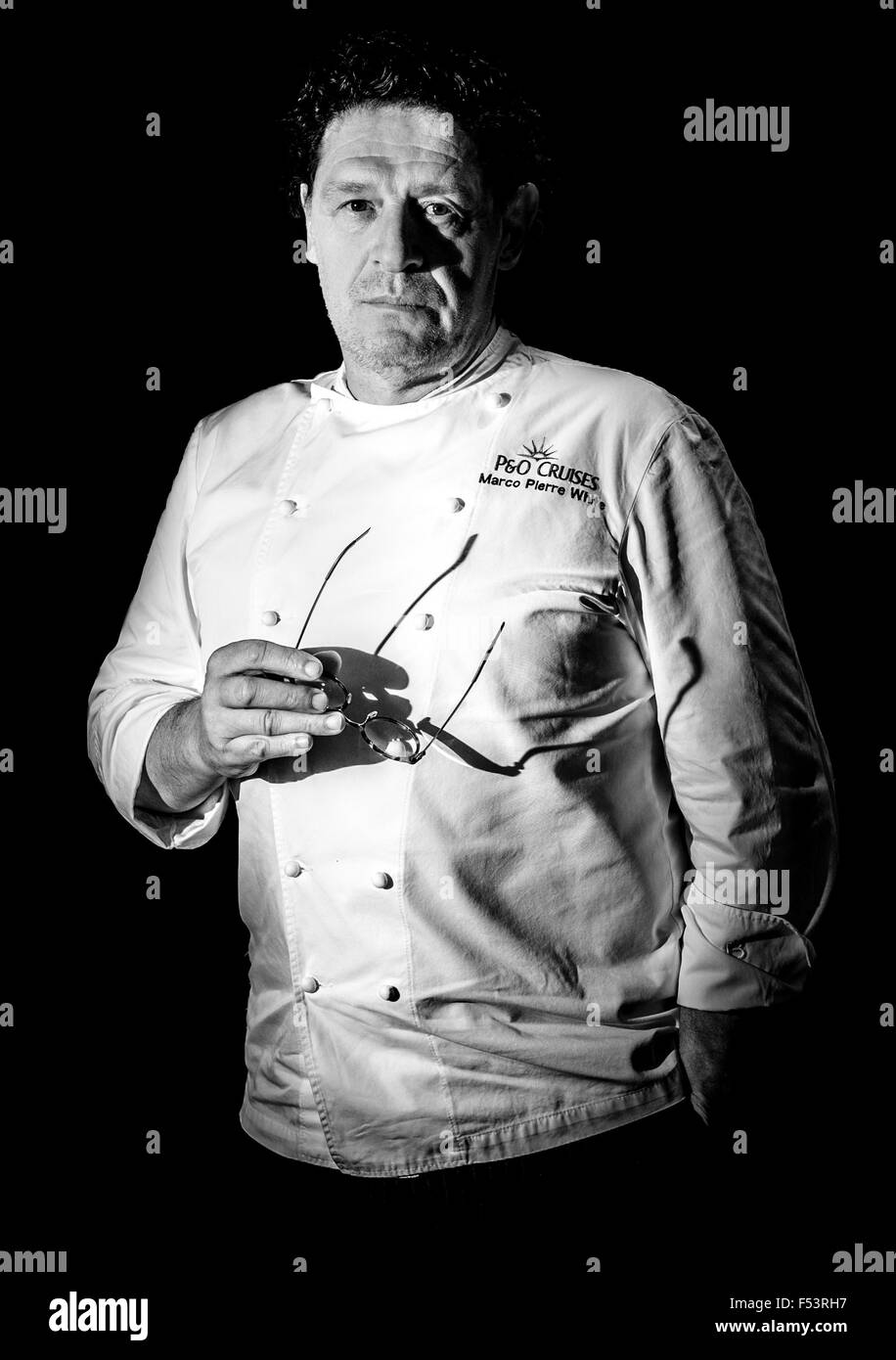 Marco Pierre White is a British chef, celebrity, restaurateur and television personality Stock Photo