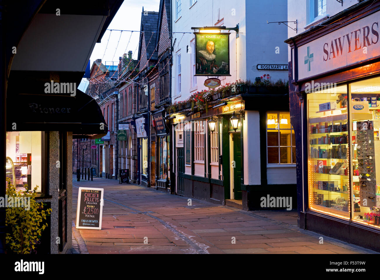 King's Head pub, Fisher Street, Carlisle, Cumbria, England UK Stock