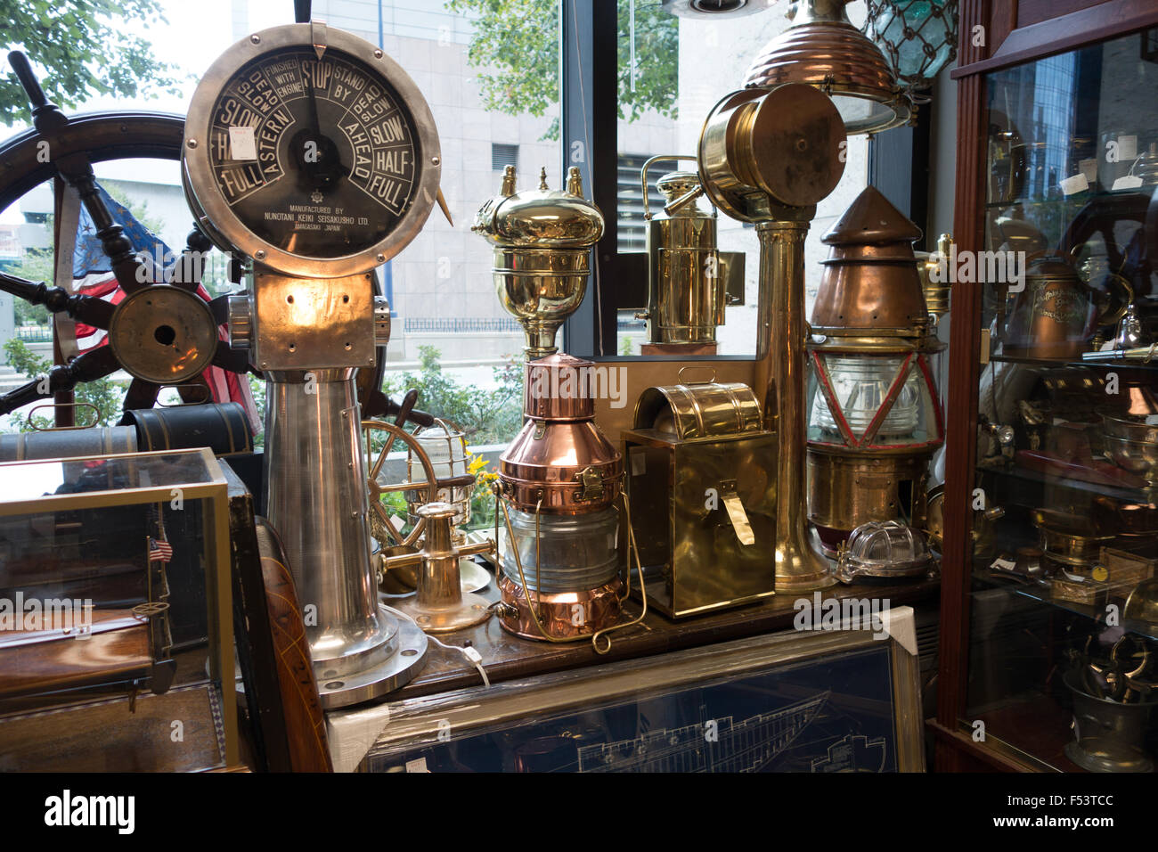 boston nautical antiques shop Stock Photo Alamy