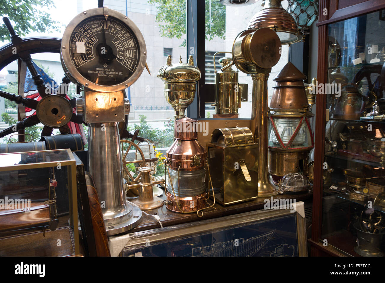 boston nautical antiques shop Stock Photo