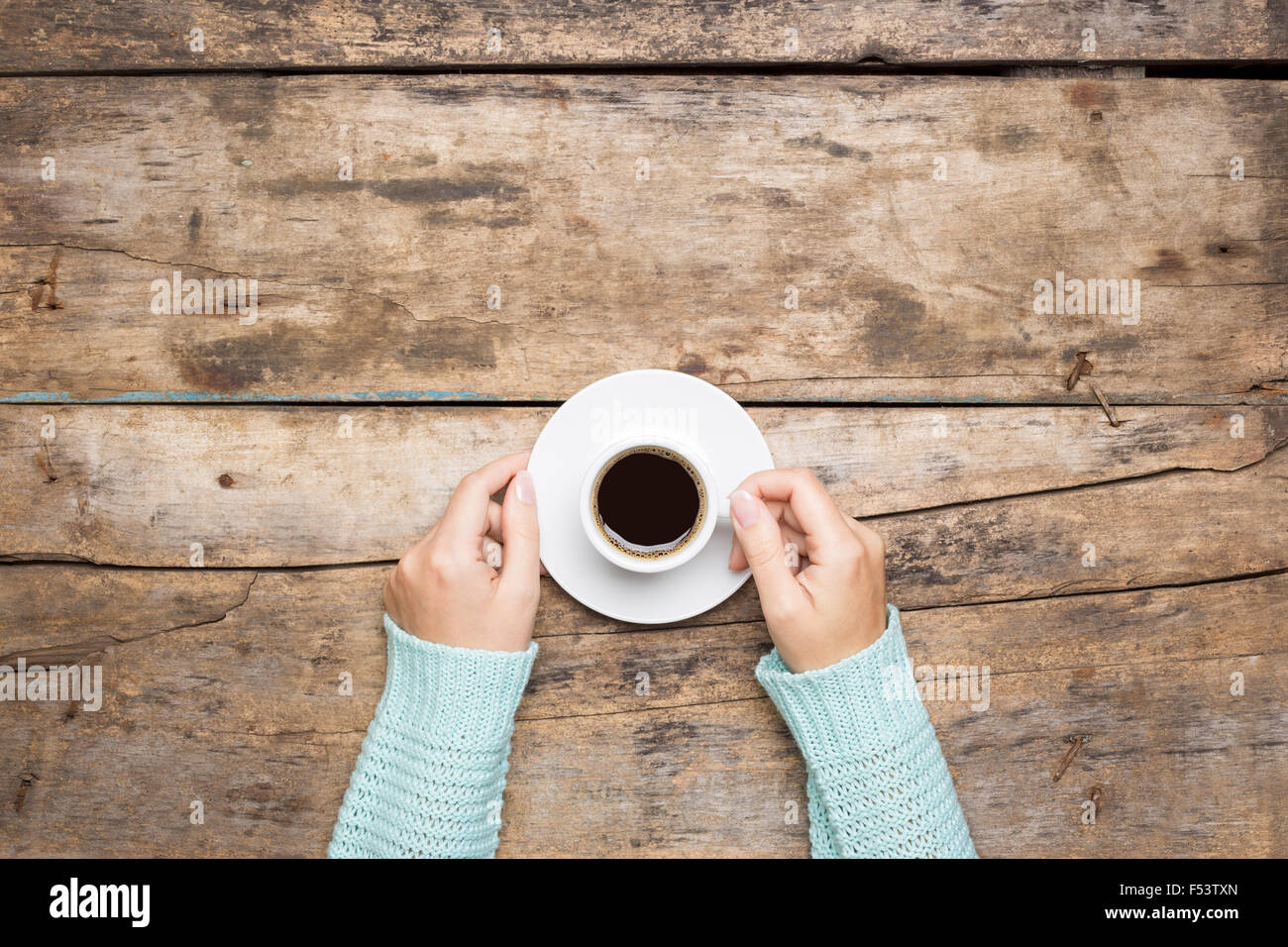Coffee break background. Stop working drink espresso Stock Photo