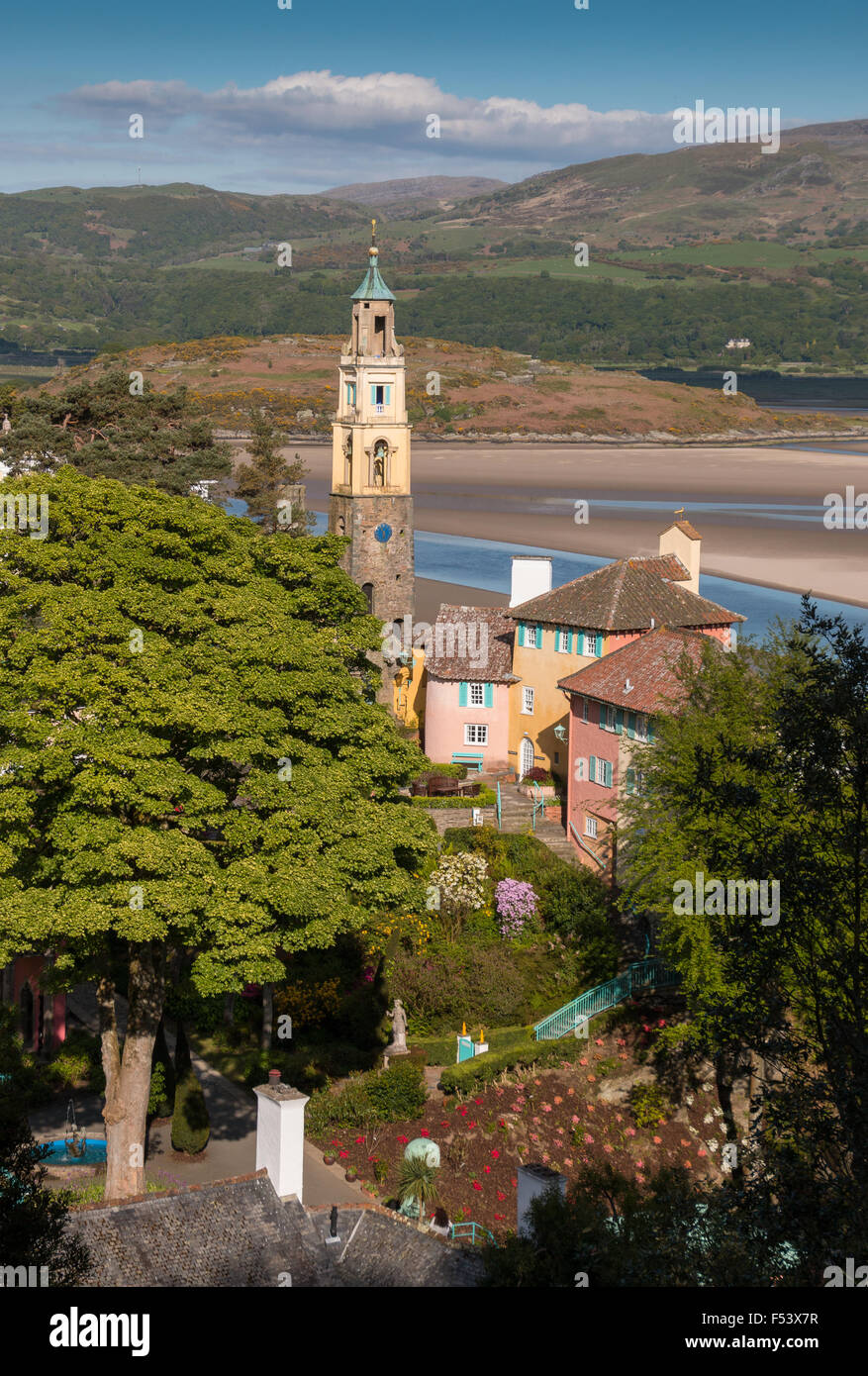 Portmeirion, North Wales Stock Photo