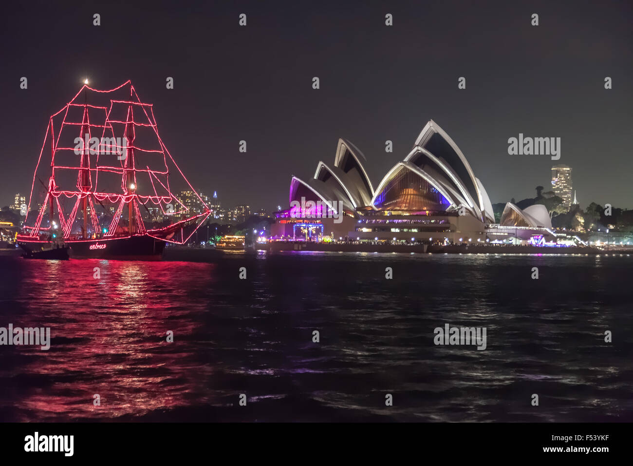 New Year's Eve, Fireworks, Sydney, Australia. Stock Photo