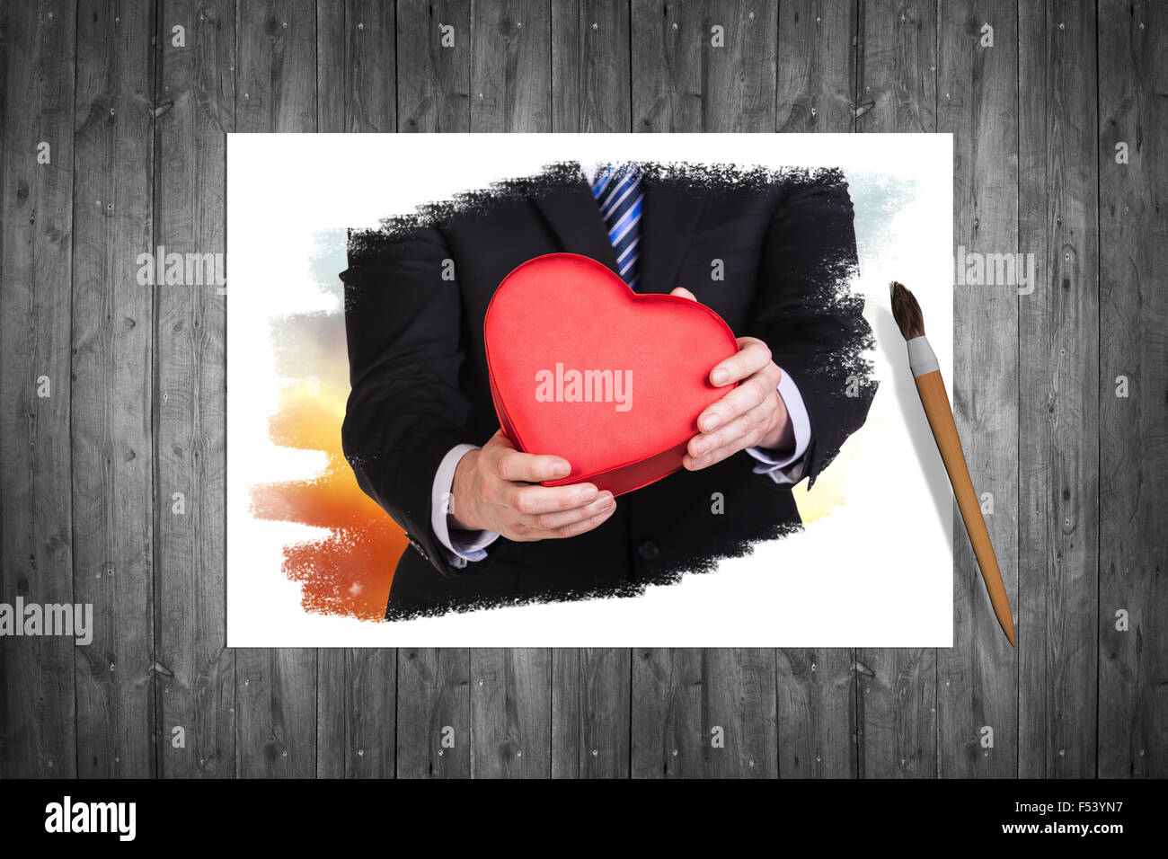 The picture painted paints Stock Photo Alamy