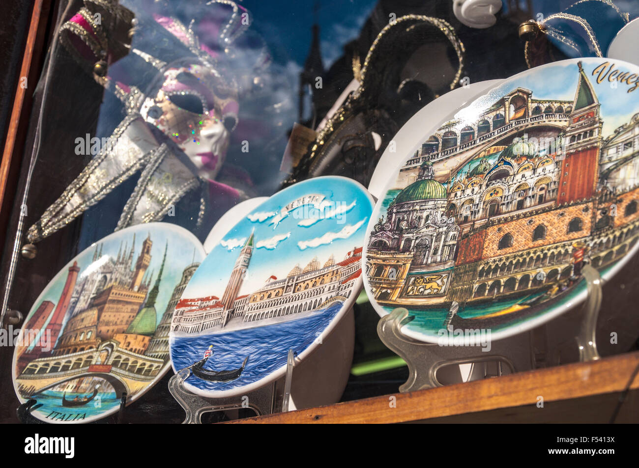 Souvenir shop window in Venice, Italy Stock Photo Alamy