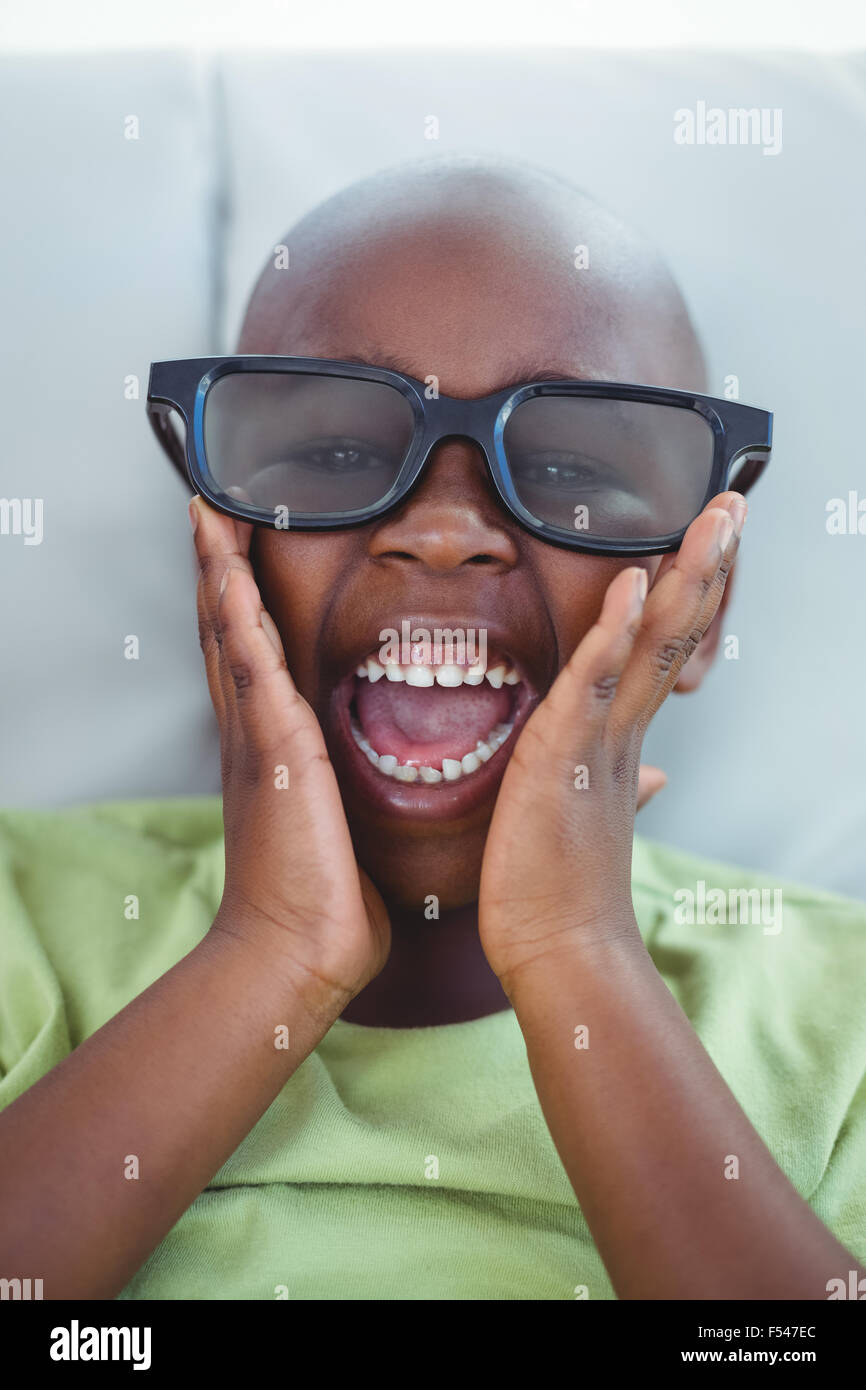 Boy wearing 3d glasses hi-res stock photography and images - Alamy