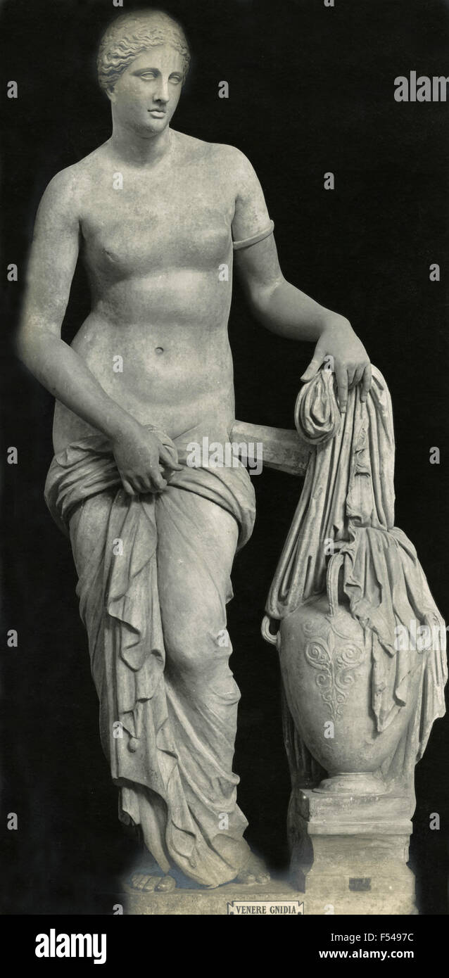 Statue of Venus of Praxiteles , the Vatican Museum Stock Photo