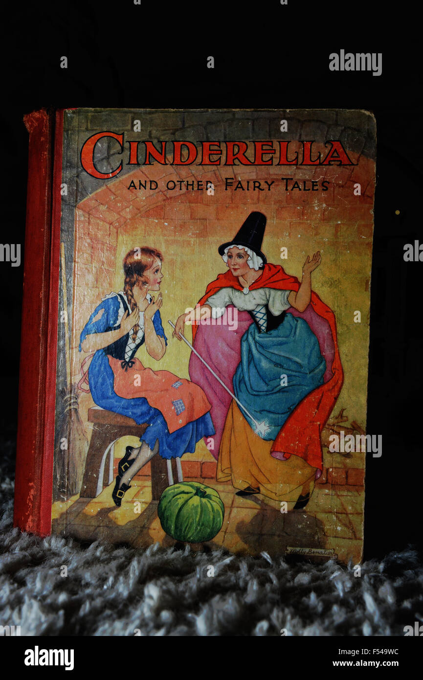 Creepy looking cover of old Cinderella and Other Fairy tales book ...