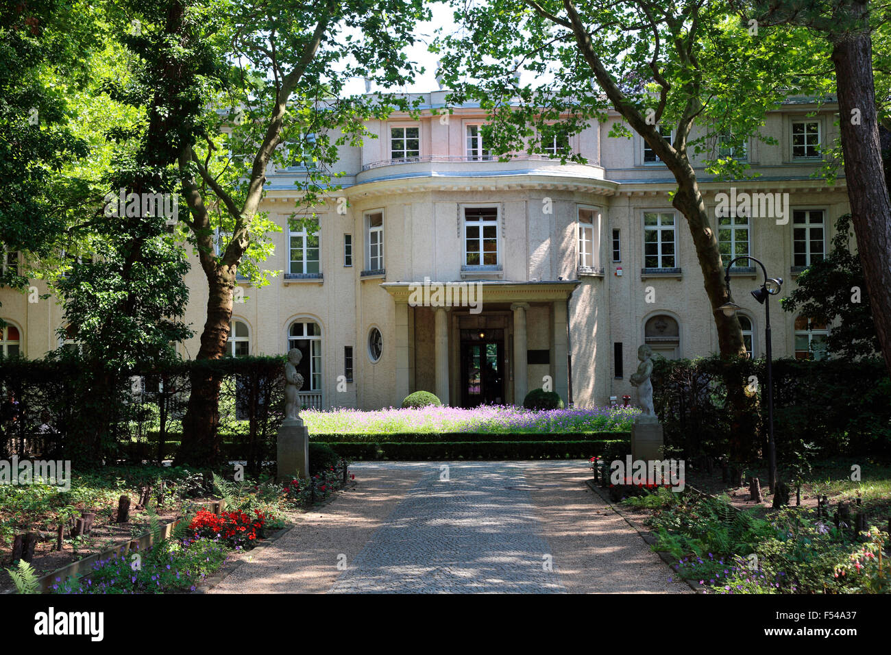 Berlin Zehlendorf House of Wannsee Conference Memorial and Educational Site Stock Photo