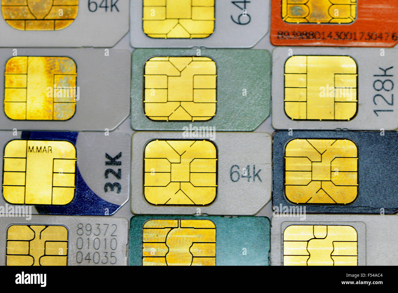 Mobile phone SIM cards Stock Photo Alamy