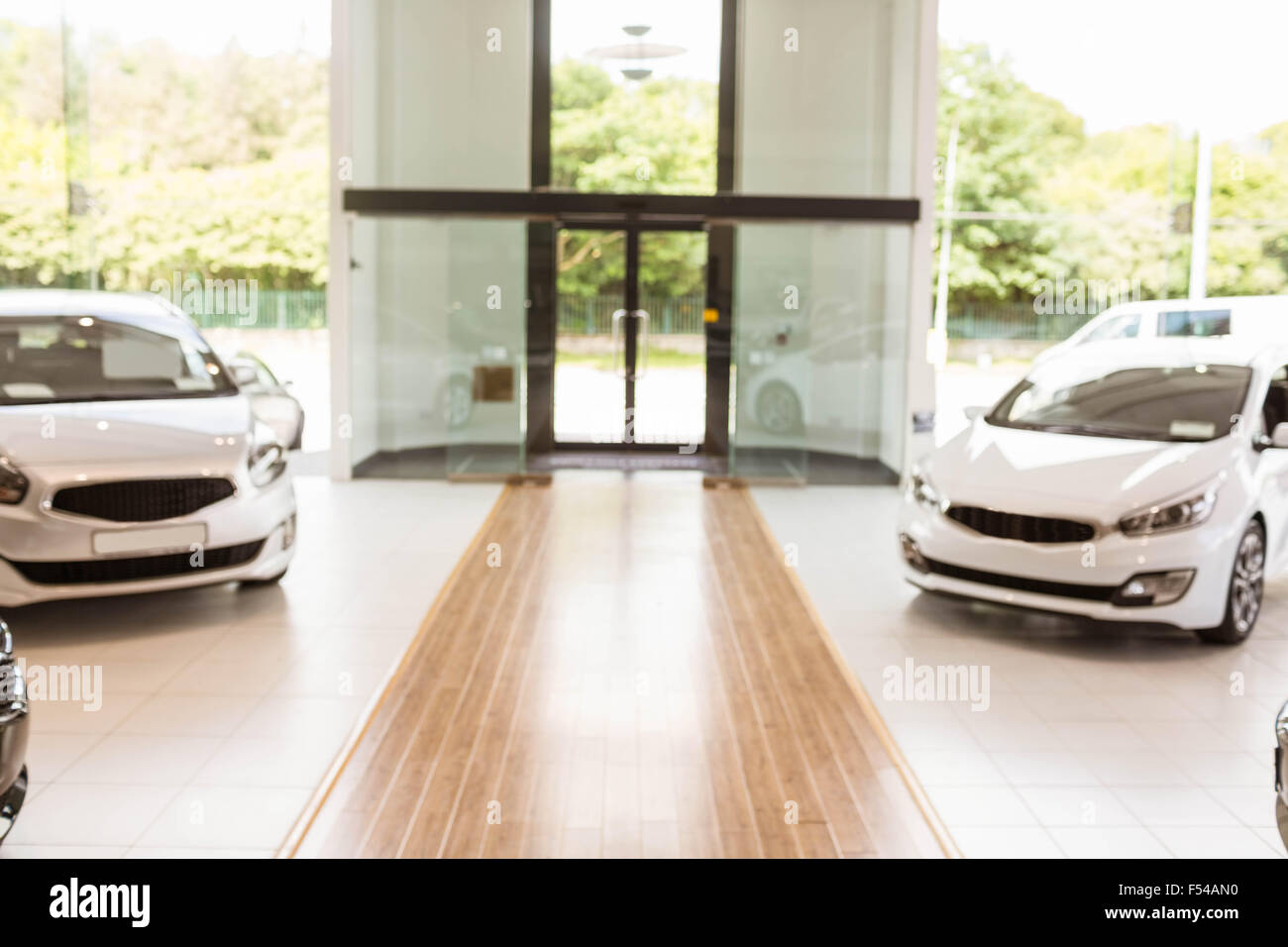 View of row new car Stock Photo