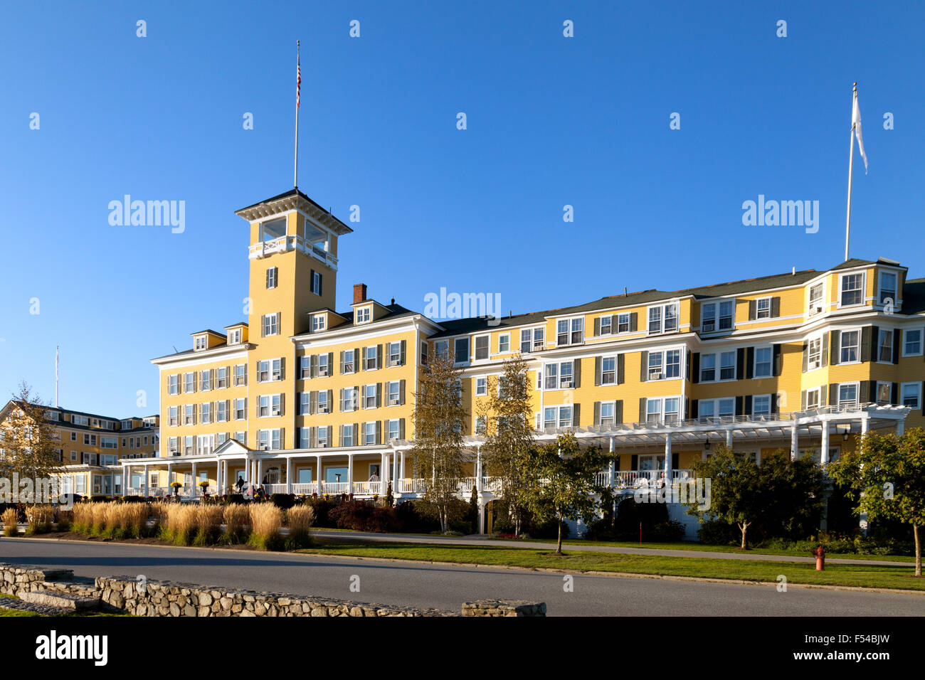 The luxury Mount View Grand Hotel, Whitefield, New Hampshire USA Stock Photo