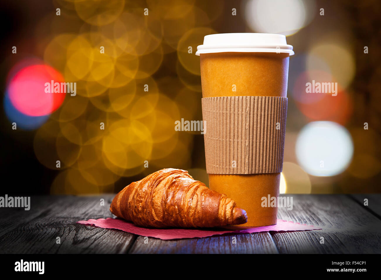 Coffee in a paper cup Stock Photo Alamy