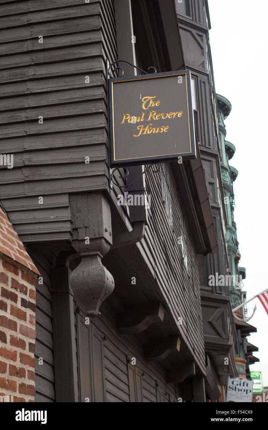 boston paul revere house Stock Photo Alamy