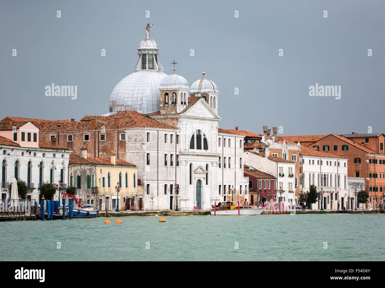 Santa Maria della Salute from the Litorale di Lido, Venice, Italy Stock Photo