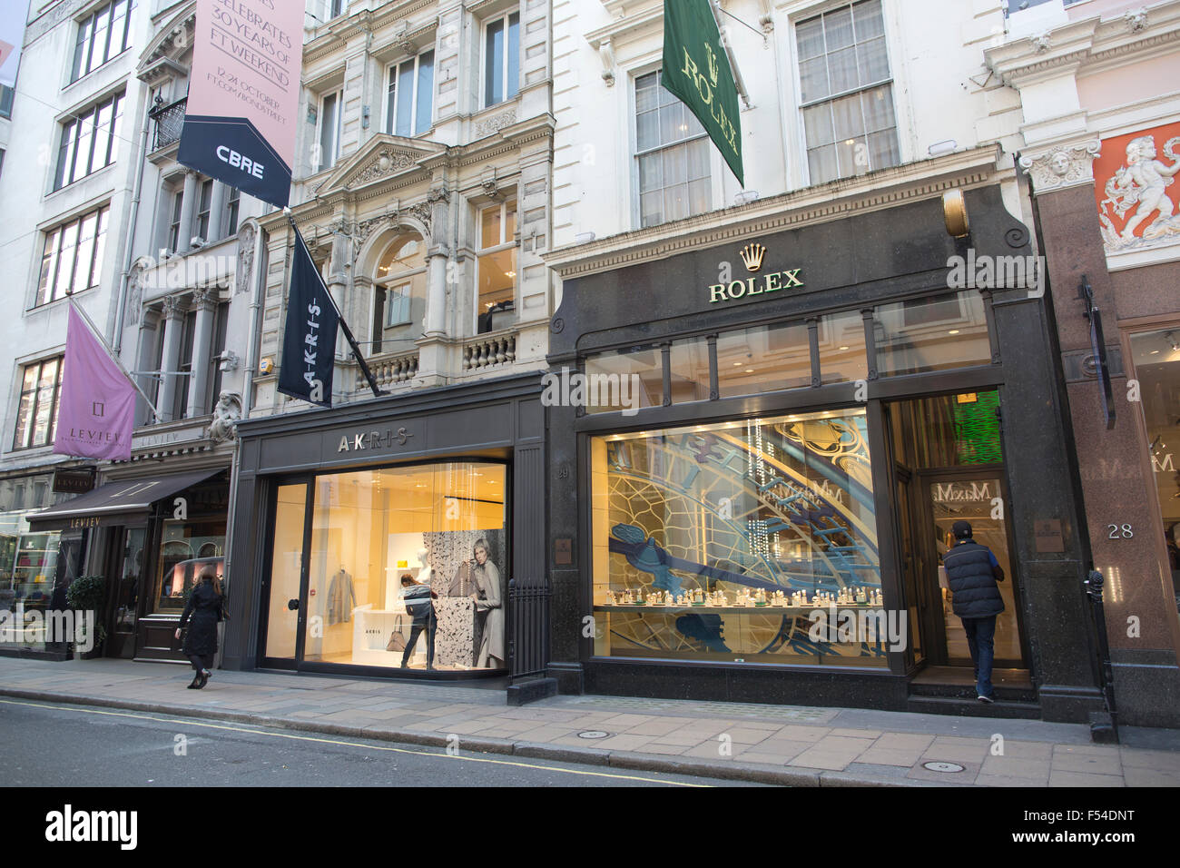 Rolex, Old Bond Street, Mayfair, London, England, UK Stock Photo - Alamy