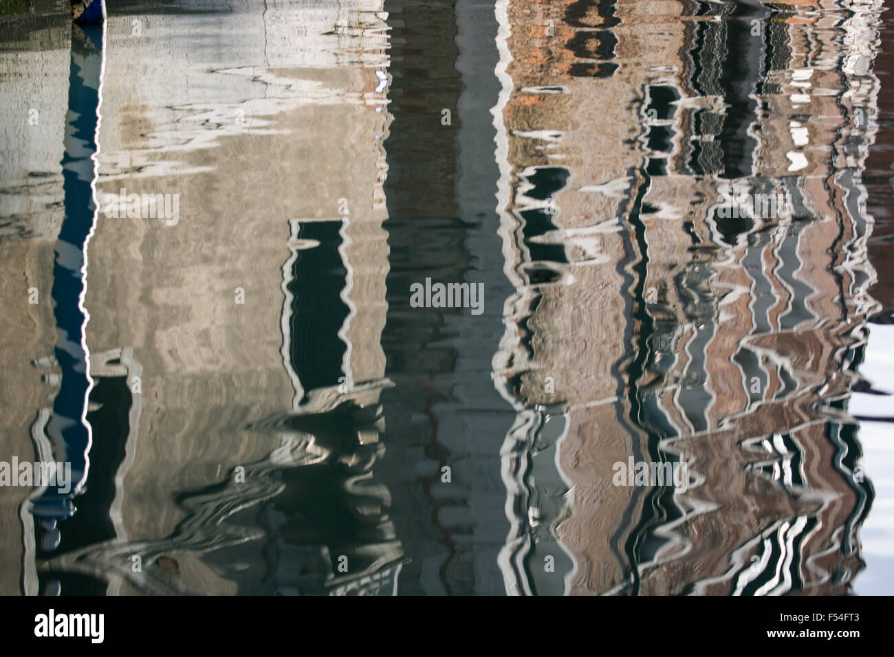 Reflections in canal, Venice, Italy Stock Photo - Alamy