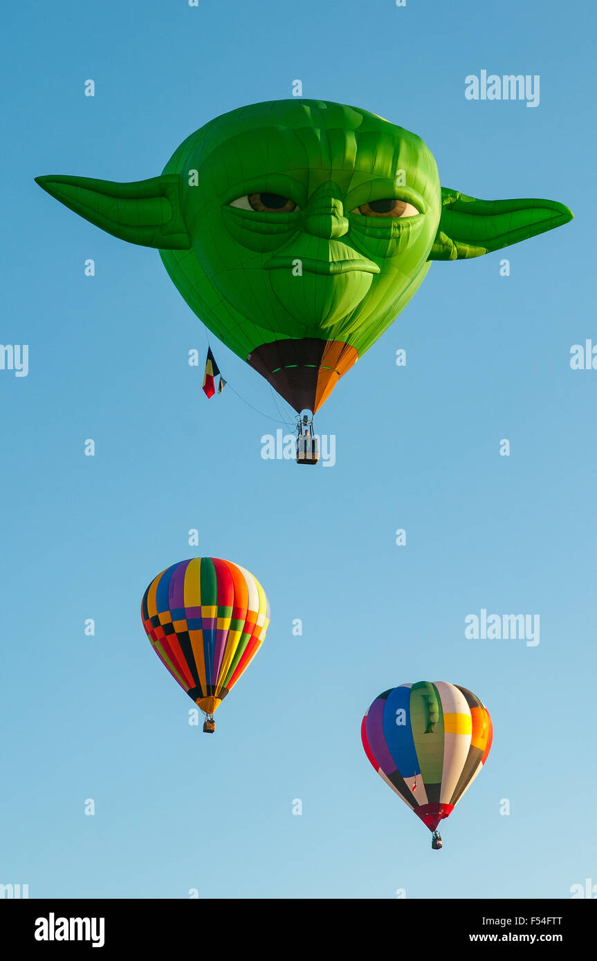 Hot Air Balloons, Albuquerque, New Mexico, USA Stock Photo