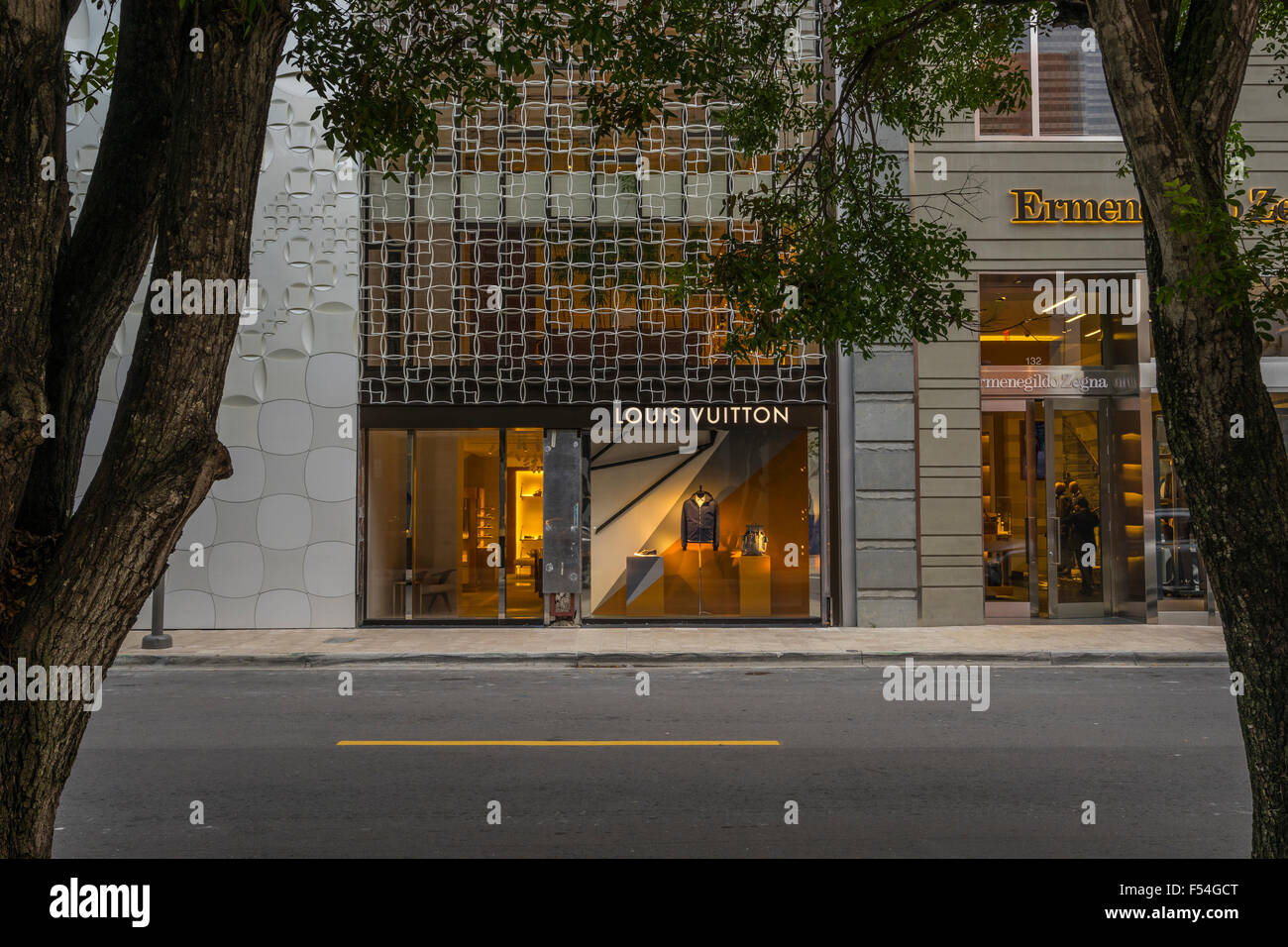 Exterior of Fendi Shop in Midtown Miami Editorial Stock Photo