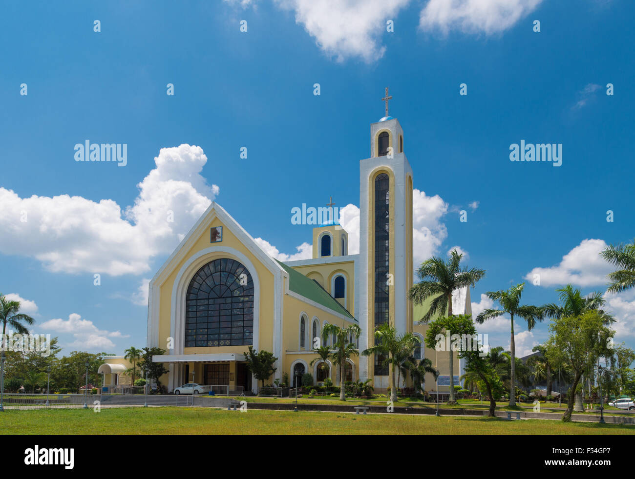 Our lady of penafrancia church in naga city, philippines. The Image of Our Lady of Penafrancia is enshrined in her sanctuary at Stock Photo