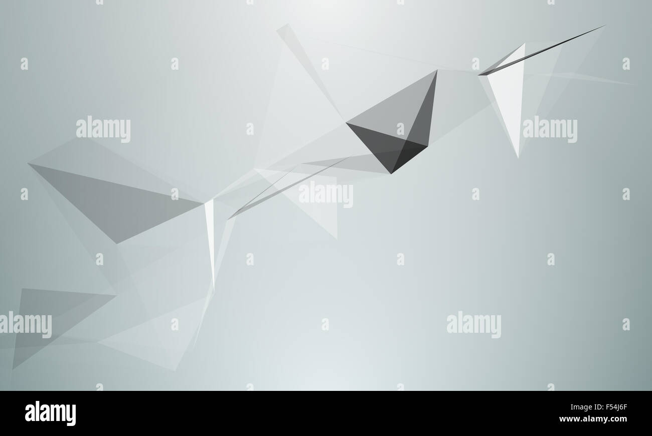 triangle abstraction, geometrical triangulation effects Stock Photo - Alamy