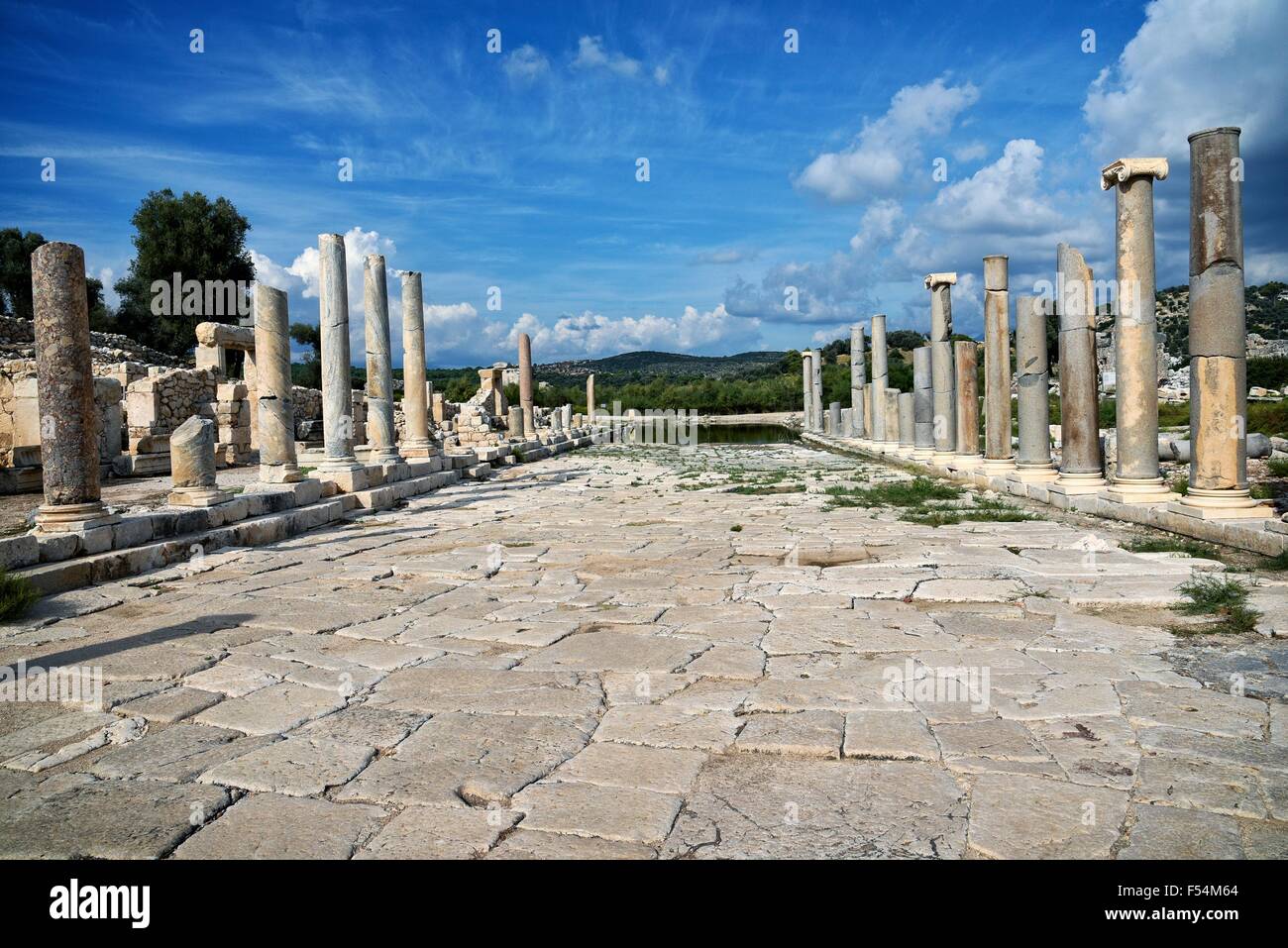 Patara Turkey site of ancient city near Kalkan on the Mediterranean coast. Stock Photo