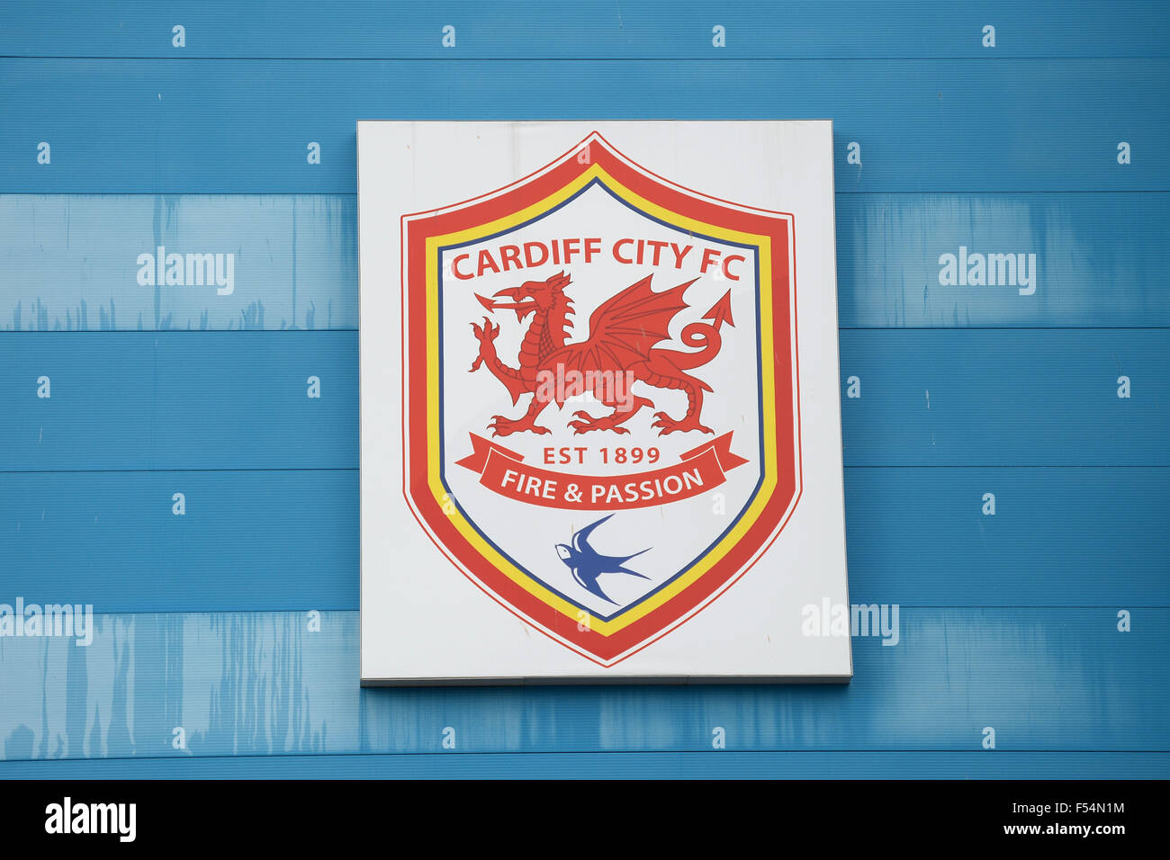 Close up of Cardiff City Football club badge Stock Photo - Alamy