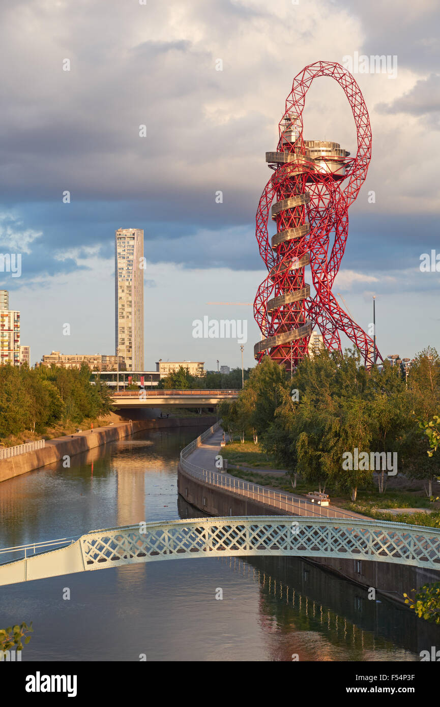 ArcelorMittal Orbit sculpture at the Queen Elizabeth Olympic Park London England United Kingdom UK Stock Photo