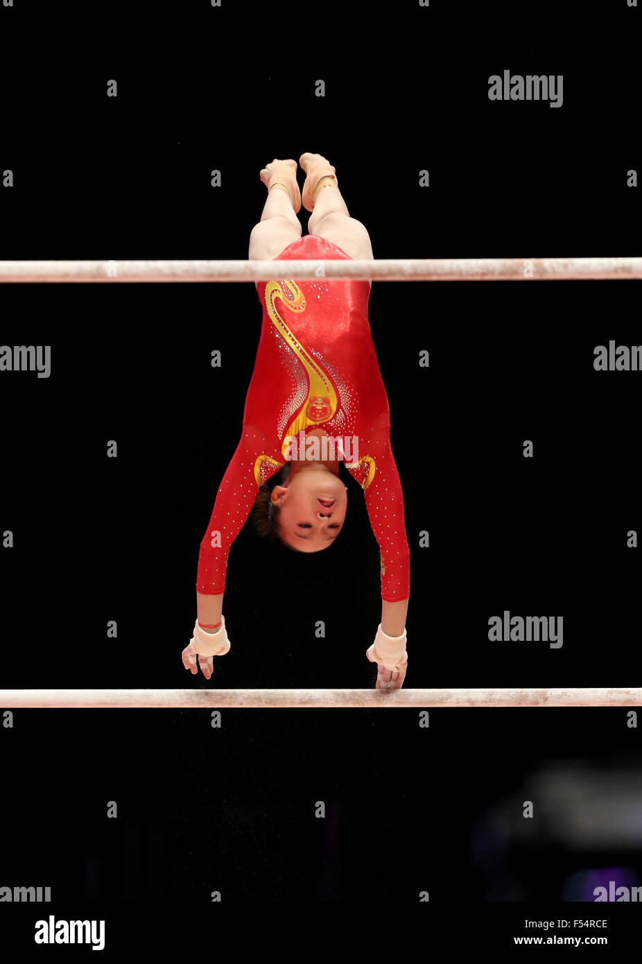 Gymnast uneven bars High Resolution Stock Photography and Images Alamy