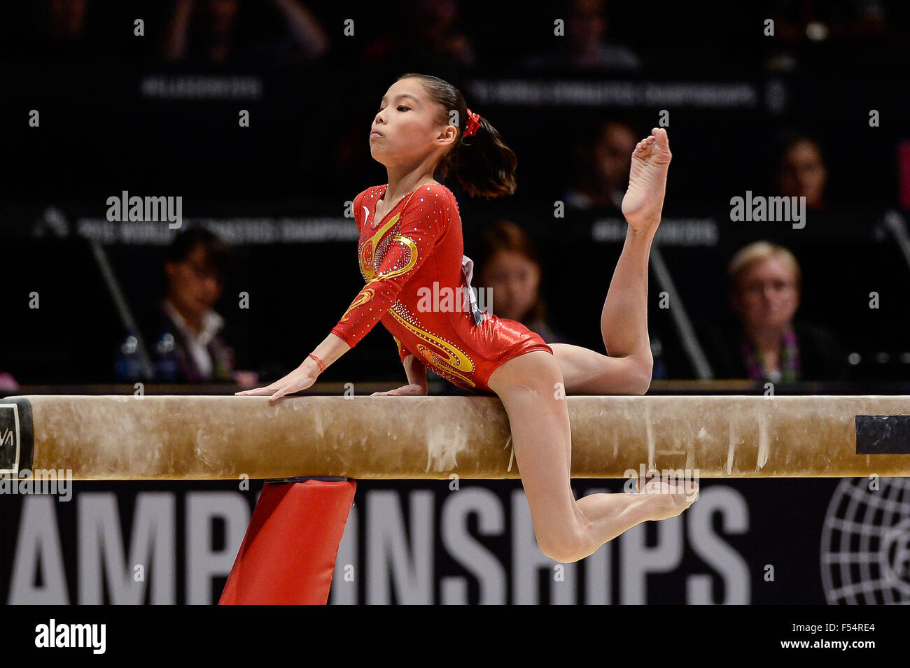 Oct. 27, 2015 - CHUNSONG SHANG from China competes on beam during the